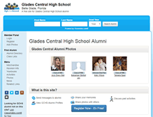 Tablet Screenshot of gladescentralhighschool.org